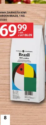 Kawa ziarnista Kiwi Garden Brazil promocja w Selgros