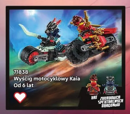Klocki LEGO Ninjago 71838 Wyścig motocyklowy Kaia promocja w LEGO