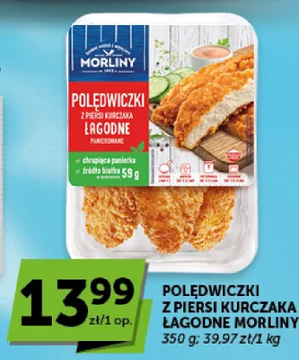 Polędwiczki z piersi kurczaka łagodne Morliny promocja w ABC