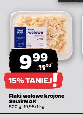 Flaki wołowe krojone SmakMAK promocja w Netto