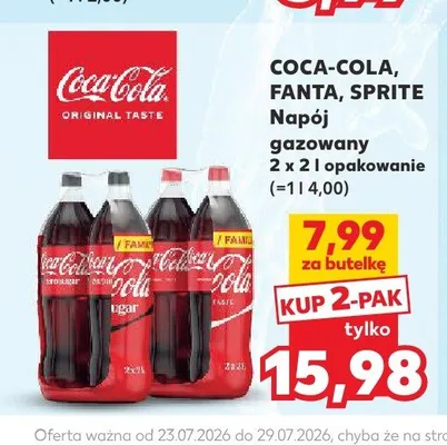 Napój gazowany Sprite 2-pak promocja w Kaufland