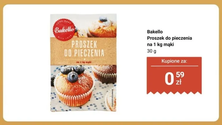 Proszek do pieczenia Bakello promocja w Biedronka