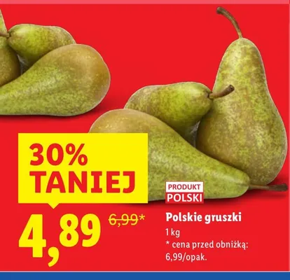Polskie gruszki promocja w Lidl
