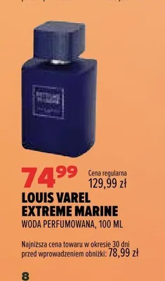 Woda perfumowana Louis Varel Extreme Marine promocja w Drogerie Natura