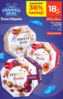Praliny czekoladowe Merci Lovelies Creamy promocja w Dealz