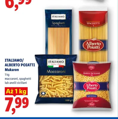 Makaron spaghetti Italiamo promocja w Lidl