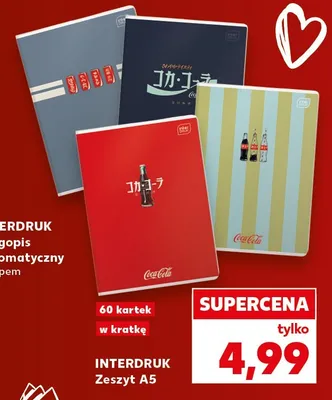 Zeszyt A5 Interdruk Coca-Cola promocja w Kaufland