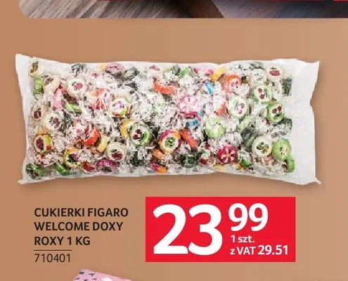 Cukierki Figaro Welcome Doxy Roxy promocja w Selgros