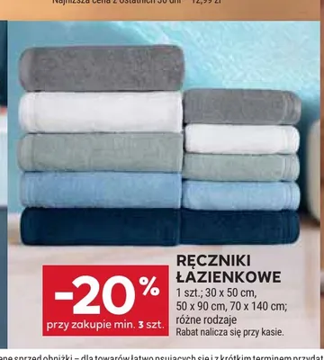Ręcznik łazienkowy 30x50 cm promocja w Stokrotka