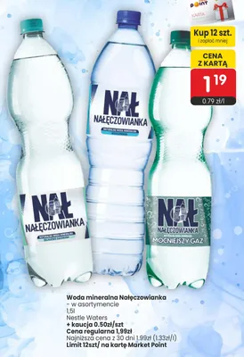 Woda mineralna Nałęczowianka niegazowana promocja w Market Point