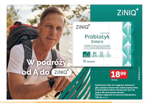 Suplement diety Probiotyk Entero ZiNIQ+ promocja w Ziko Dermo