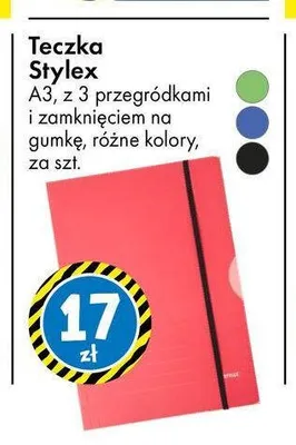 Teczka Stylex A3 promocja w Tedi