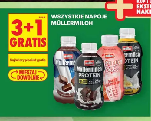 Napój mleczny Müller Müllermilch Czekolada promocja w Biedronka