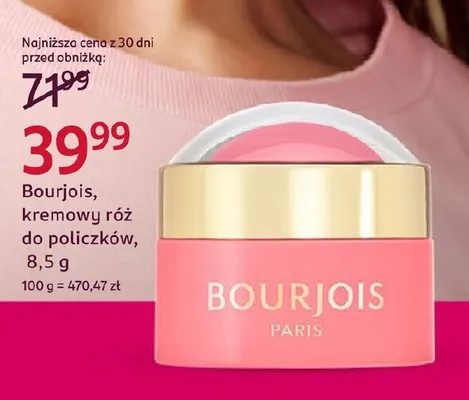 Kremowy róż do policzków Bourjois promocja w Rossmann