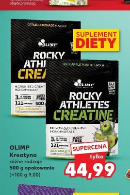 Kreatyna OLIMP Rocky Athletes Creatine Sour Apple Punch Flavour promocja w Kaufland