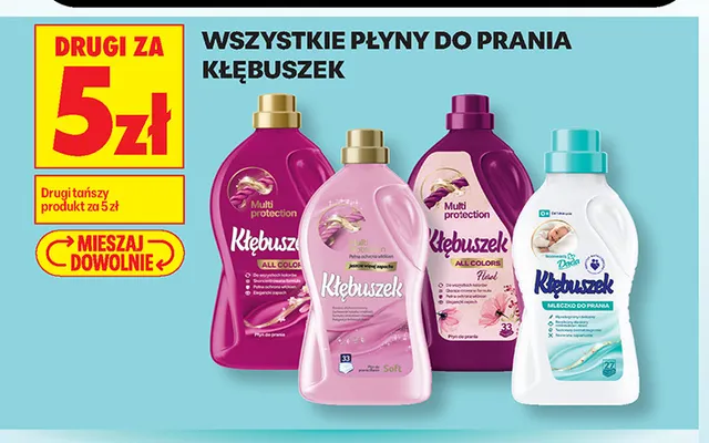 Płyn do prania Kłębuszek Soft promocja w Biedronka