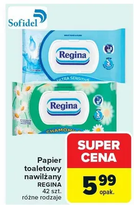 Papier toaletowy nawilżany promocja w Carrefour Market