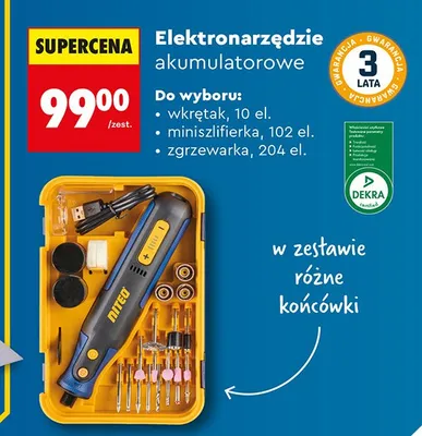 Elektronarzędzie akumulatorowe promocja w Biedronka