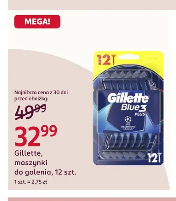 Maszynki do golenia Gillette promocja w Rossmann