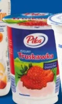 Jogurt truskawkowy Pilos promocja w Lidl