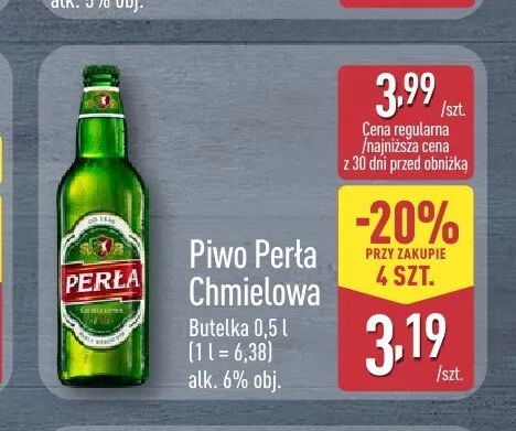 Piwo Perła Chmielowa promocja w Aldi