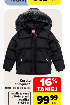 Kurtka chłopięca promocja w Carrefour