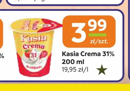 Kasia Crema 31% promocja w Społem Częstochowa