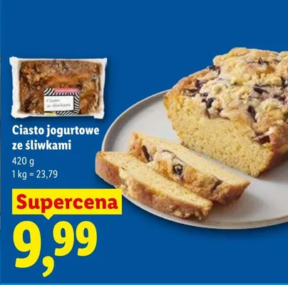 Ciasto jogurtowe ze śliwkami promocja w Lidl