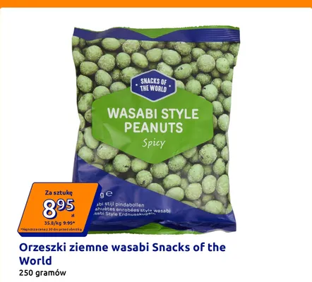 Orzeszki ziemne wasabi Snacks of the World promocja w Action