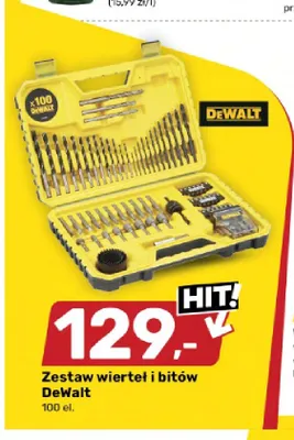 Zestaw wierteł i bitów DeWalt promocja w Bricomarche