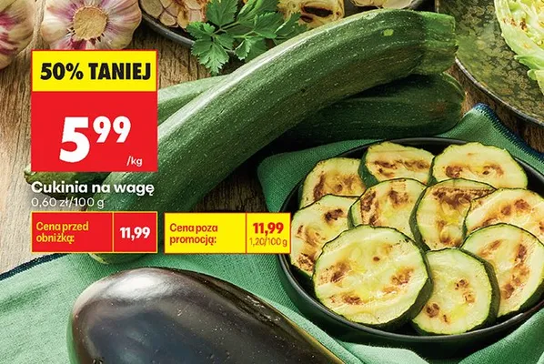 Cukinia na wagę promocja w Biedronka