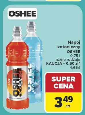 Napój izotoniczny OSHEE Endurance promocja w Carrefour