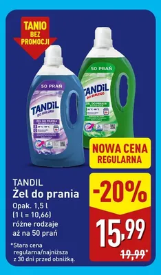 Żel do prania Tandil promocja w Aldi