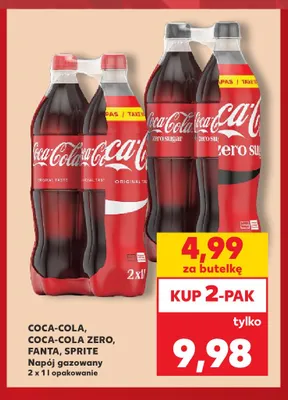 Napój gazowany Coca-Cola Zero 2-pak promocja w Kaufland