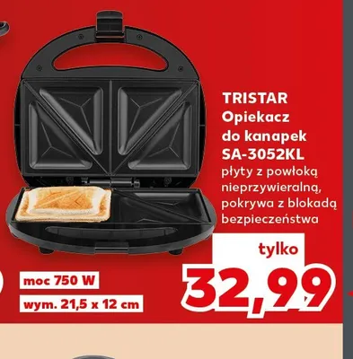 Opiekacz do kanapek SA-3052KL Tristar promocja w Kaufland