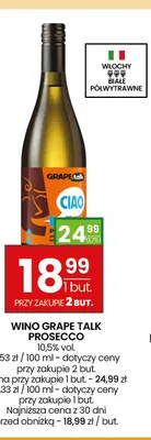 Wino Grape Talk Prosecco promocja w Twój Market