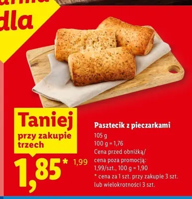 Pasztecik z pieczarkami promocja w Lidl