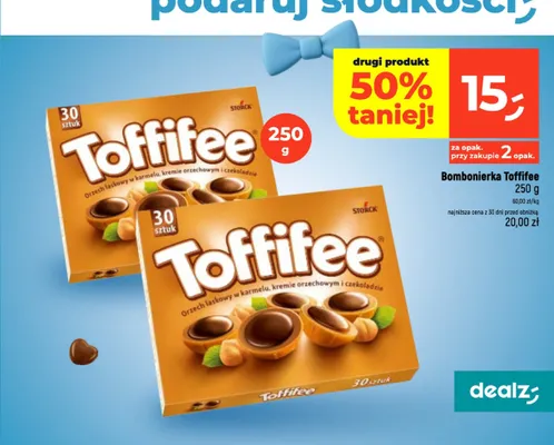 Bombonierka Toffifee promocja w Dealz