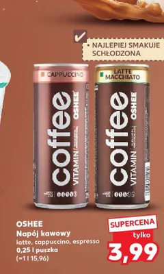 Napój kawowy Latte Macchiato Oshee Coffee Vitamin promocja w Kaufland