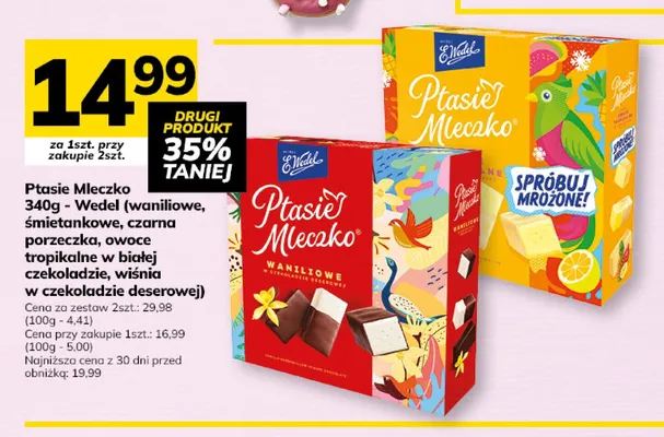 Ptasie Mleczko śmietankowe E.Wedel promocja w Hitpol
