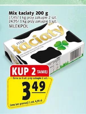 Mix łaciaty Mlekpol promocja w Prim Market