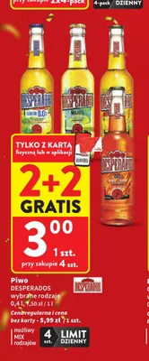 Piwo Desperados Mojito promocja w Intermarche