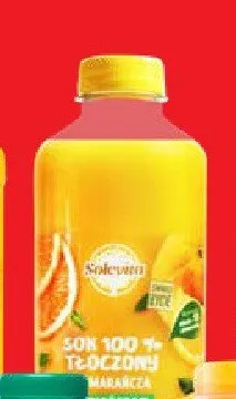 Sok 100% tłoczony pomarańcza z miąższem Solevita promocja w Lidl