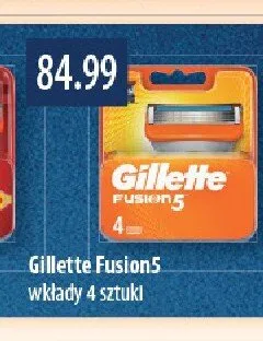 Wkłady Fusion5 4 sztuki Gillette promocja w Drogerie Laboo