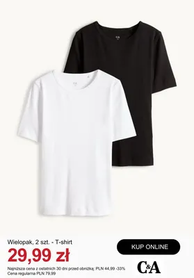 T-shirt C&A 2-pak promocja w C&A