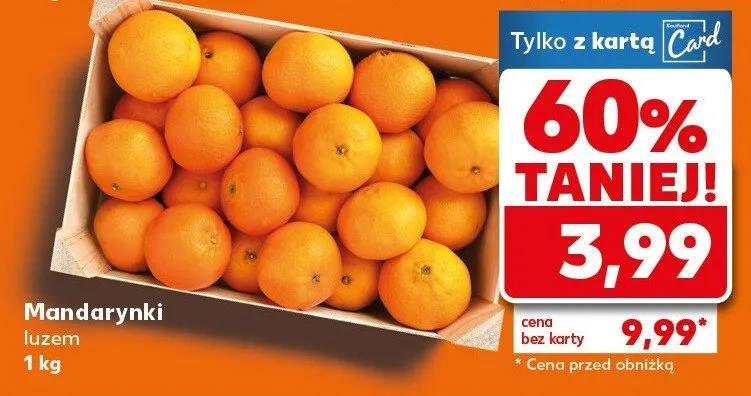 Mandarynki promocja w Kaufland