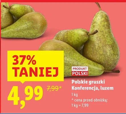 Gruszki polskie Konferencja, luzem promocja w Lidl