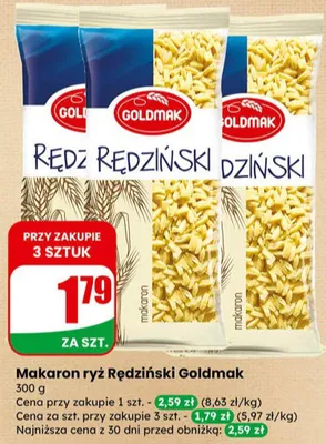 Makaron ryż Rędziński  promocja w Dino