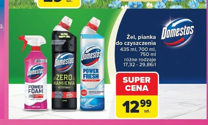 Żel pianka do czyszczenia Domestos promocja w Carrefour