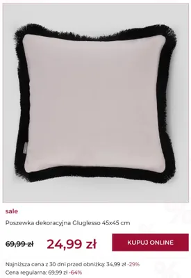 Poszewka dekoracyjna home&you Gluglesso 45x45 cm promocja w home&you
